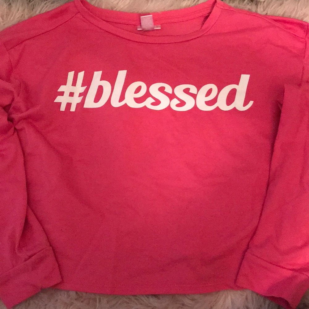 Cropped long sleeve shirt